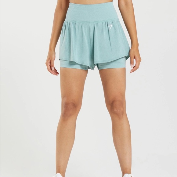 GYMSHARK - Blue Vital Shorts - Picture 1 of 7